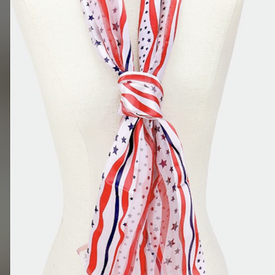 stars and stripes scarf