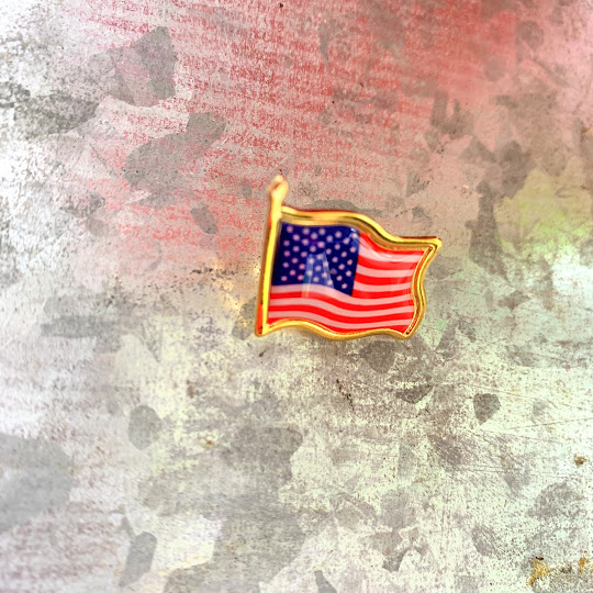 American flag pin