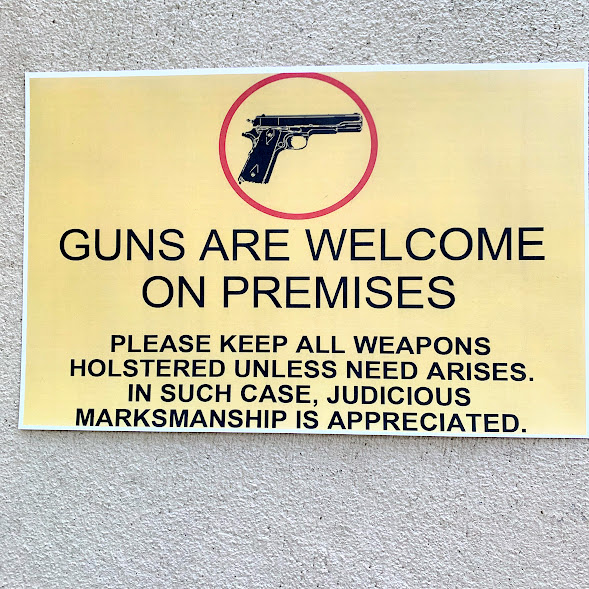 GUNS ARE WELCOME POSTER - Republican Market