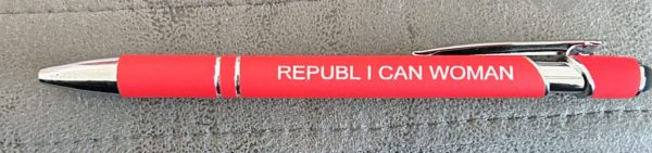 12 REPUBL I CAN WOMAN CROSS PENS~RED