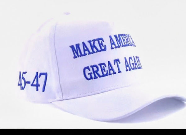 MAGA HAT~WHITE~45~47